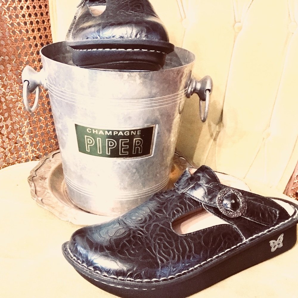 Size 39 (size 9) Alegria Slide leather Mule!